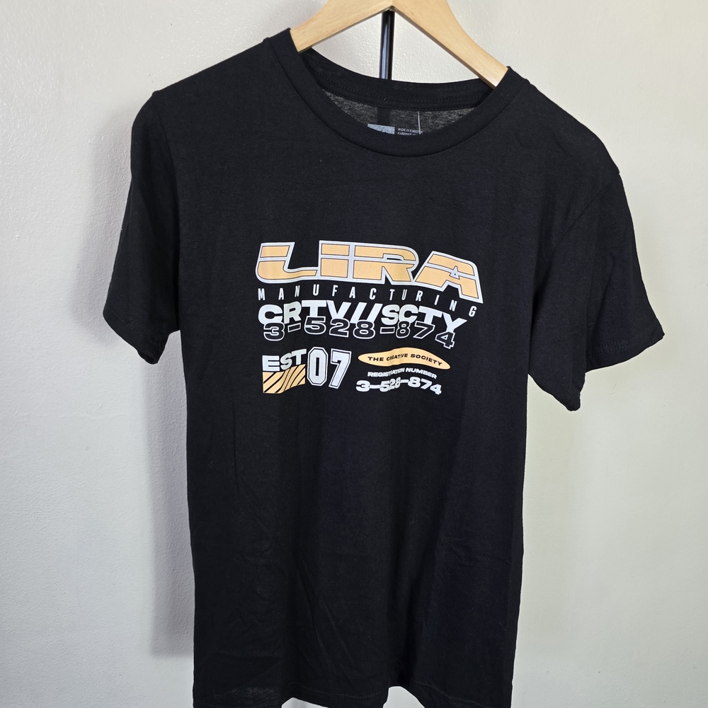 Lira Black Graphic T-Shirt for Men